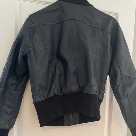 Leather Bomber Jacket - Picture 2 of 7